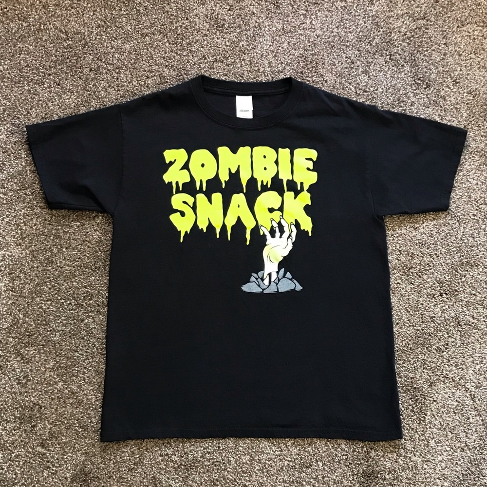 Zombie Snack Custom Youth Shirt Size Large